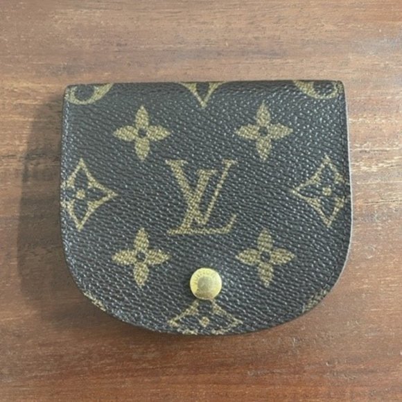 LOUIS VUITTON Monogram Porte-Monnaie Gousset Coin Purse...